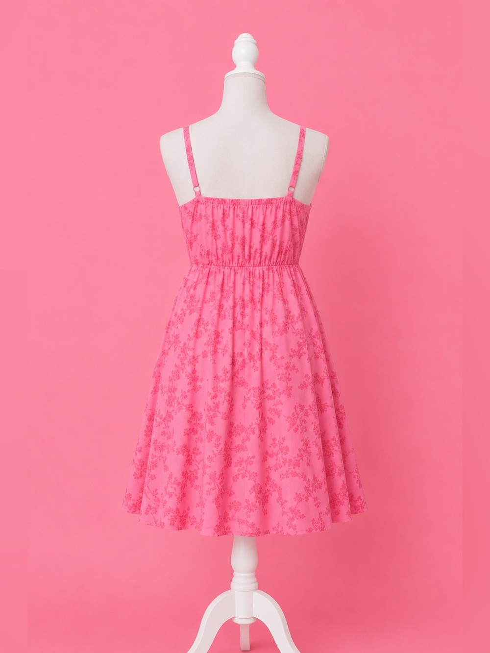 Torrid Bonita Coral Floral Shirred Bodice Challis Skater Mini Dress, Large, NWT! - Picture 11 of 16